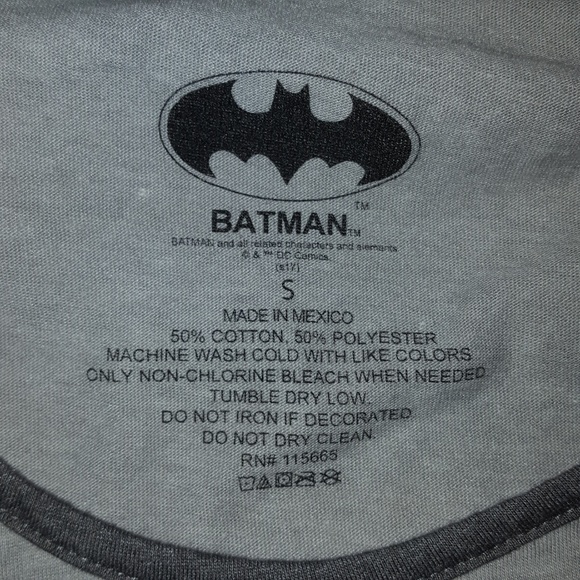 Cold Shoulder Batman Raglan Tee - Picture 3 of 4